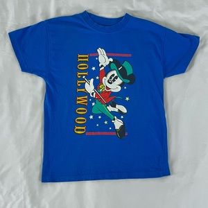 Vintage Disney Mickey Mouse Hollywood Graphic Tee: Size S